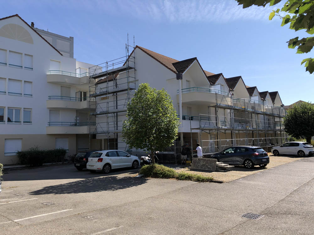 Chantier de rénovation extérieure au 3 rue de Beaune à Dijon