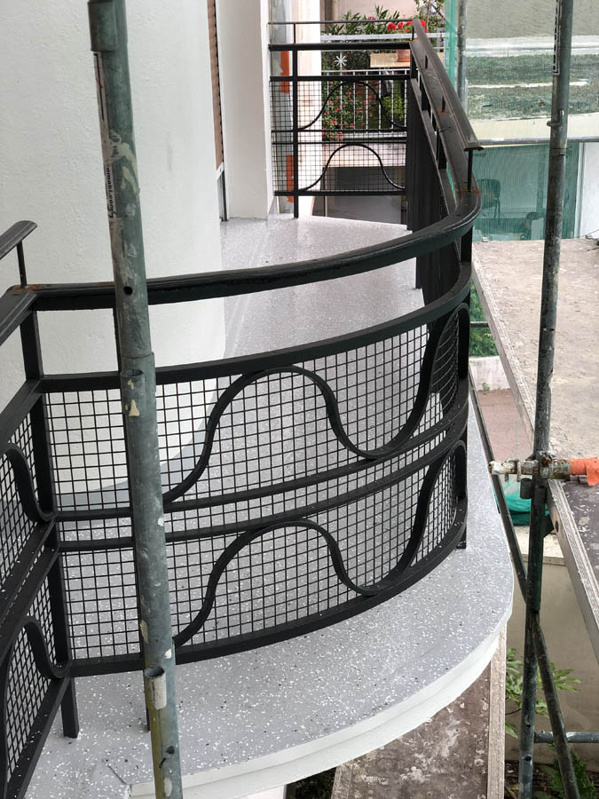 Balcon rénové avec étanchéité au 6 rue Michel Servet à Dijon